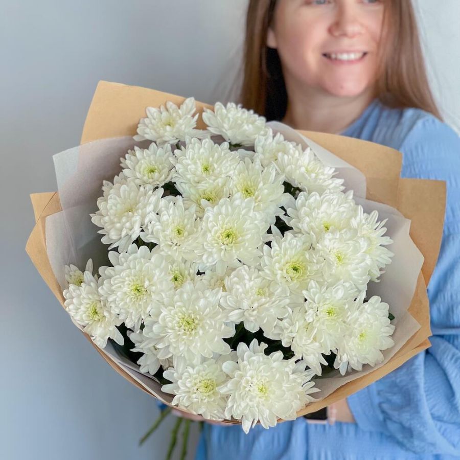 Букет из кустовых хризантем