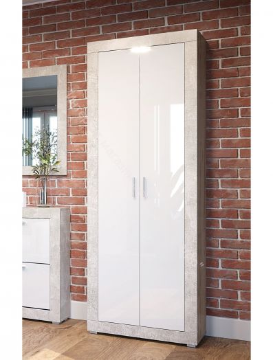 Шкаф ШК-80 МОНТАНА Аtelier/Белый глянец