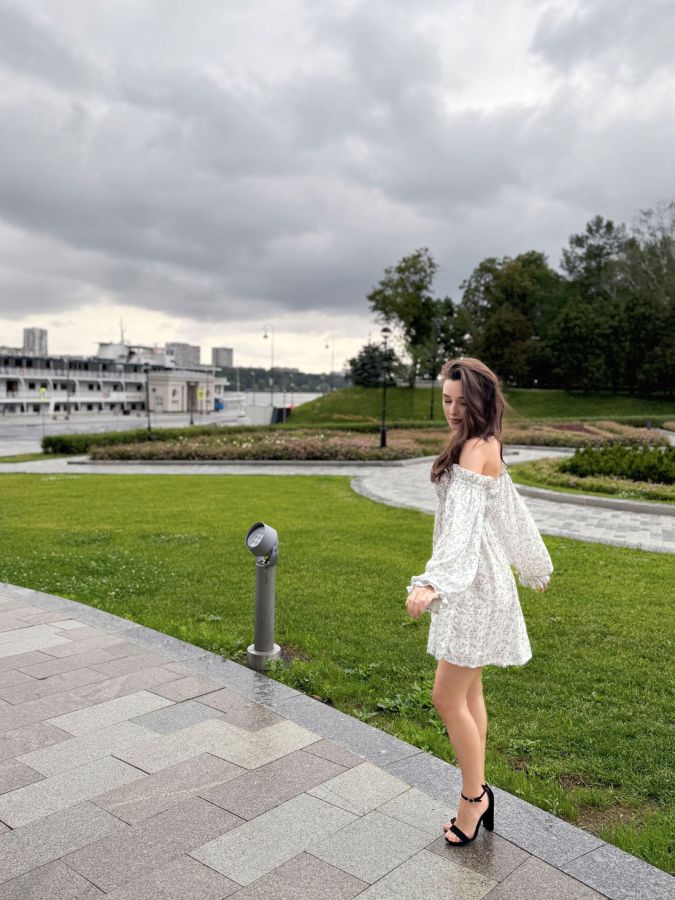 Платье Estate из бамбука короткое