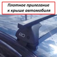 Багажник на крышу Лада Гранта (седан / хэтчбек / лифтбек), ЕД, стальные прямоугольные дуги