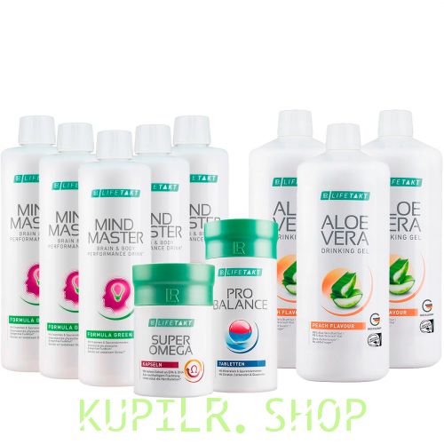 Набор «Антиэйдж» с Алоэ Вера Питьевым Гелем Персик (Зеленая формула)