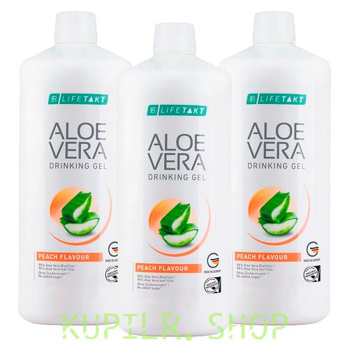 Набор «Антиэйдж» с Алоэ Вера Питьевым Гелем Персик (Зеленая формула)