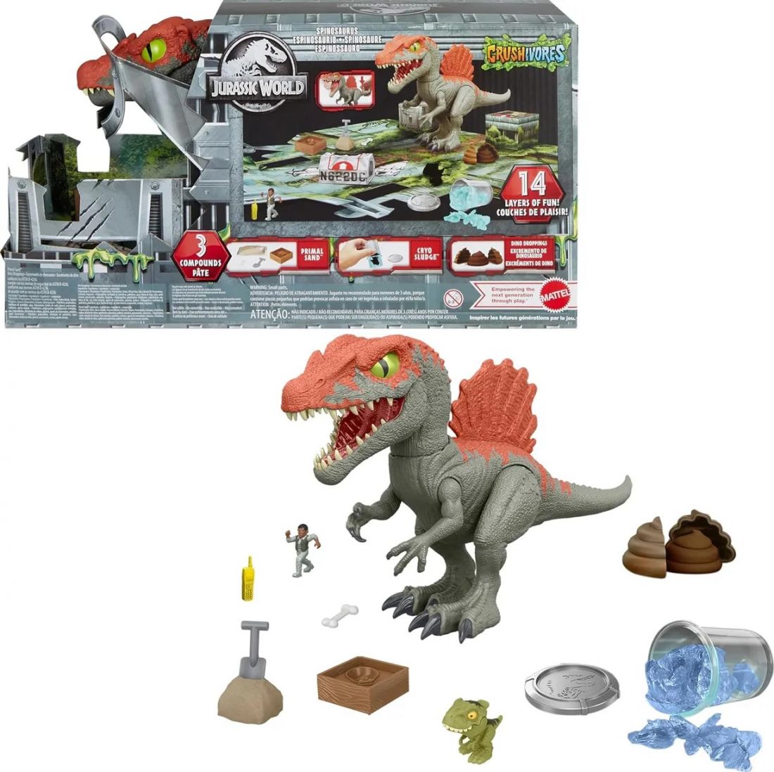 Игровой набор Игрушка Jurassic World Спинозавр HTP71