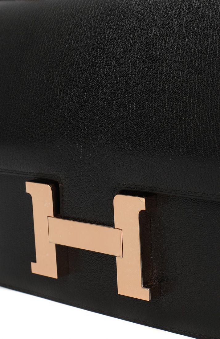Hermes Constance 24 Chèvre Noir