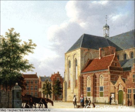 Набор для вышивания "1963 A View of the Sint Jan's Kerkhof"