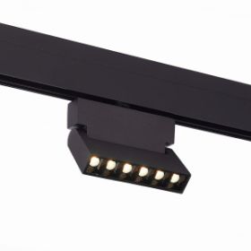 Светильник Магнитный Трековый ST-Luce ST362.436.06 Черный LED 1*6W 3000K 532Lm Ra>80 36° IP20 L120xW22xH134 48V / СТ Люче.