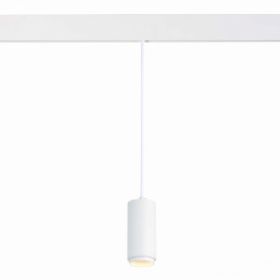 Светильник Магнитный Трековый Подвесной ZOOM ST-Luce ST357.533.06 Белый LED 1*6W 3000K 667Lm Ra>80 10-60° IP20 D60xH120 48V / СТ Люче.