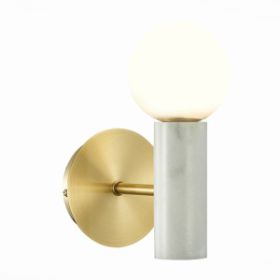 Светильник Настенный ST-Luce SL1210.501.01 Золотистый, Белый/Белый G9 1*5W / СТ Люче.