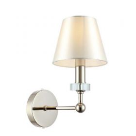 Светильник настенный ST-Luce SL1755.151.01 Никель/Белый E14 1*40W / СТ Люче.