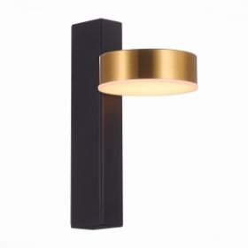 Светильник Настенный ST-Luce SL6000.301.01 Черный/Латунь LED 1*7W 3000K / СТ Люче.