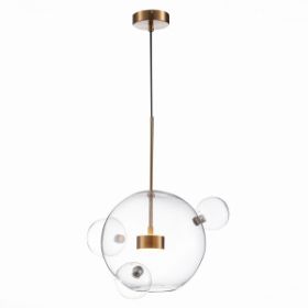 Светильник Подвесной ST-Luce SL1133.203.01 Латунь/Прозрачный LED 1*14W 3000K / СТ Люче.
