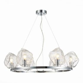 Люстра Подвесная ST-Luce SL1175.103.06 Хром/Прозрачный E14 6*40W / СТ Люче.