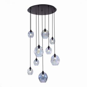 Люстра Подвесная ST-Luce SL1188.403.09 Черный/Радужный E14/E27 5+4*40W / СТ Люче.