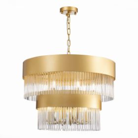Люстра Подвесная ST-Luce SL1225.203.09 Золотистый/Золотистый, Прозрачный E14 9*40W / СТ Люче.