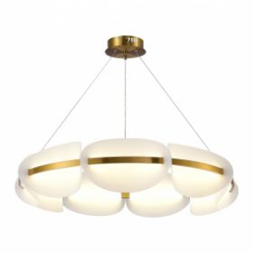 Люстра Подвесная ST-Luce SL1304.203.56 Золотистый/Белый LED 1*56W 3000K / СТ Люче.