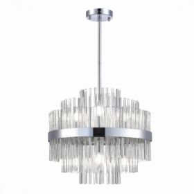 Люстра Подвесная ST-Luce SL1634.103.06 Хром/Прозрачный E14 6*60W / СТ Люче.