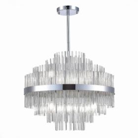 Люстра Подвесная ST-Luce SL1634.103.09 Хром/Прозрачный E14 9*60W / СТ Люче.