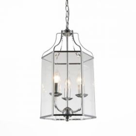 Люстра Подвесная ST-Luce SL228.103.03 Хром/Прозрачный E14 3*40W / СТ Люче.