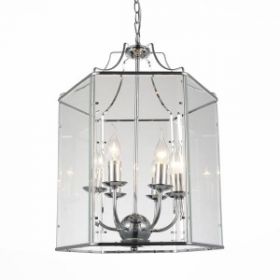 Люстра Подвесная ST-Luce SL228.103.06 Хром/Прозрачный E14 6*40W / СТ Люче.