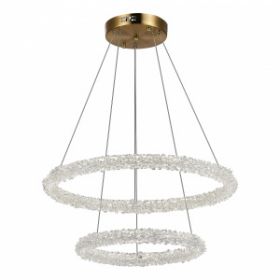 Люстра Подвесная ST-Luce SL6110.203.02 Золотистый/Золотистый LED 2*28W 3000 - 6500K / СТ Люче.