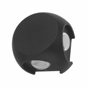 Светильник Уличный Настенный ST-Luce SL9505.401.01 Черный/Черный LED 1*4W 4000K / СТ Люче.