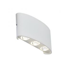 Светильник Уличный Настенный ST-Luce SL089.501.06 Белый Кварцевый/Белый Кварцевый, Прозрачный LED 6*1W 4000K / СТ Люче.