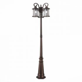 Светильник Уличный Наземный ST-Luce SL080.425.03 Темный Кофе/Прозрачный, Темный Кофе E27 3*100W / СТ Люче.
