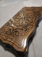 Нарды резные "Лепестки" большие 60