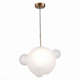 Светильник Подвесной ST-Luce SL1133.503.01 Латунь/Белый E27 1*60W / СТ Люче.