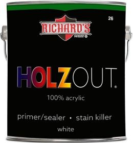 Краска Блокирующая Пятна Richards Paint Holzout 26 0.95л Белая, Грунтовочная / Ричардс.