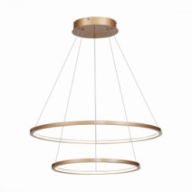 Светильник Подвесной ST-Luce ST603.243.56 Золотистый/Белый LED 1*56W 4000K / СТ Люче.