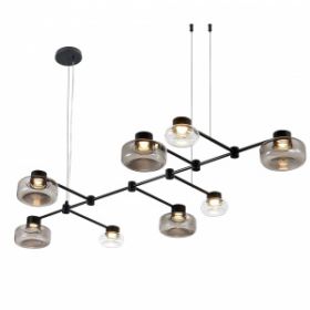 Светильник Подвесной ST-Luce SL6005.403.08 Черный/Дымчатый, Прозрачный LED 8*3W 3000K / СТ Люче.