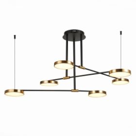 Светильник Подвесной ST-Luce SL1605.403.06 Черный/Латунь, Белый LED 6*7,5W 3000K / СТ Люче.