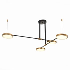 Светильник Подвесной ST-Luce SL1605.403.04 Черный/Латунь, Белый LED 4*8,5W 3000K / СТ Люче.