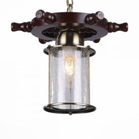 Светильник Подвесной ST-Luce SL150.303.01 Бронза, Коричневый/Прозрачный с Эфектом Трещин E27 1*40W / СТ Люче.