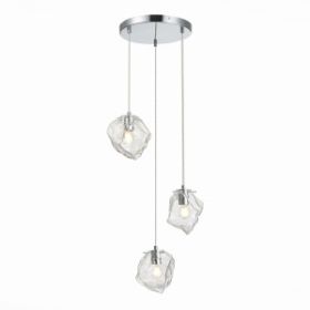 Светильник Подвесной ST-Luce SL1175.103.03 Хром/Прозрачный E14 3*40W / СТ Люче.