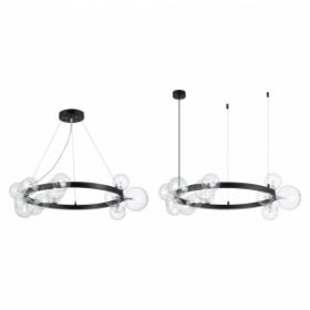 Светильник Подвесной ST-Luce SL1165.403.15 Черный/Прозрачный G4 15*5W / СТ Люче.