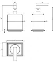 Gessi Eleganza Диспенсер для жидкого мыла 46437 схема 2