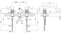 Gessi Intreccio смеситель для раковины 54113 схема 2