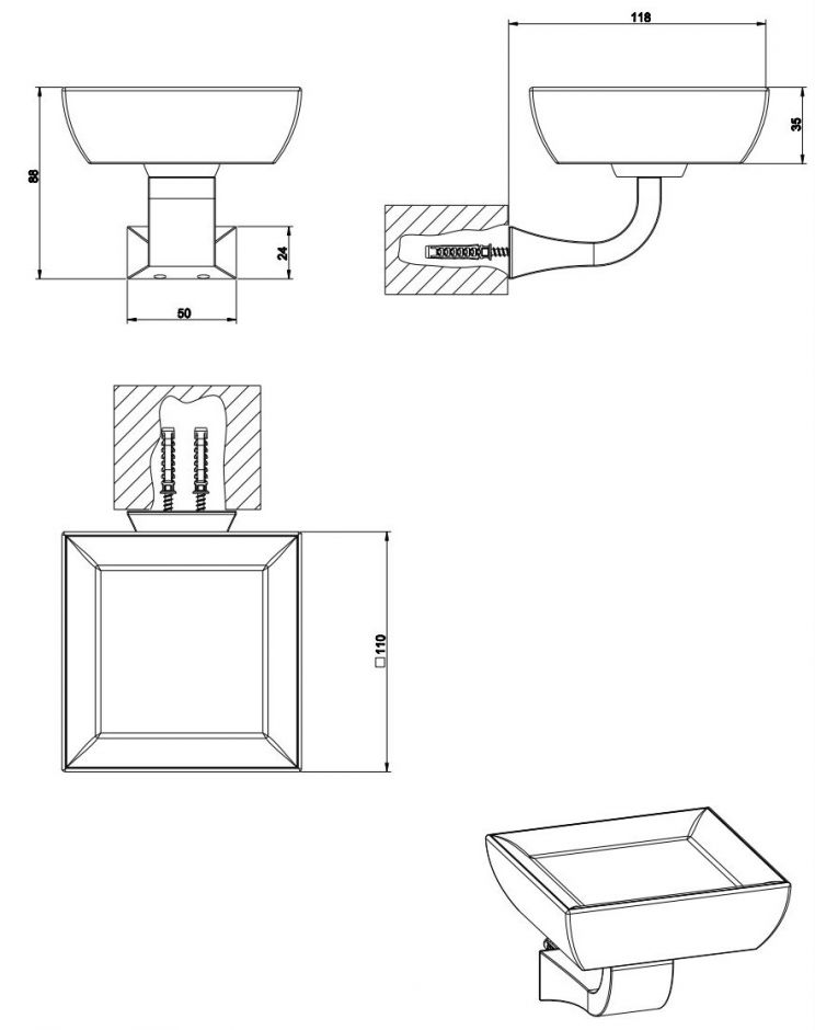 Gessi Mimi Мыльница 33202 ФОТО