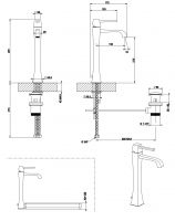 Gessi Mimi смеситель для раковины 11990 схема 3