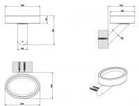 Gessi Ovale Мыльница 25602 схема 3