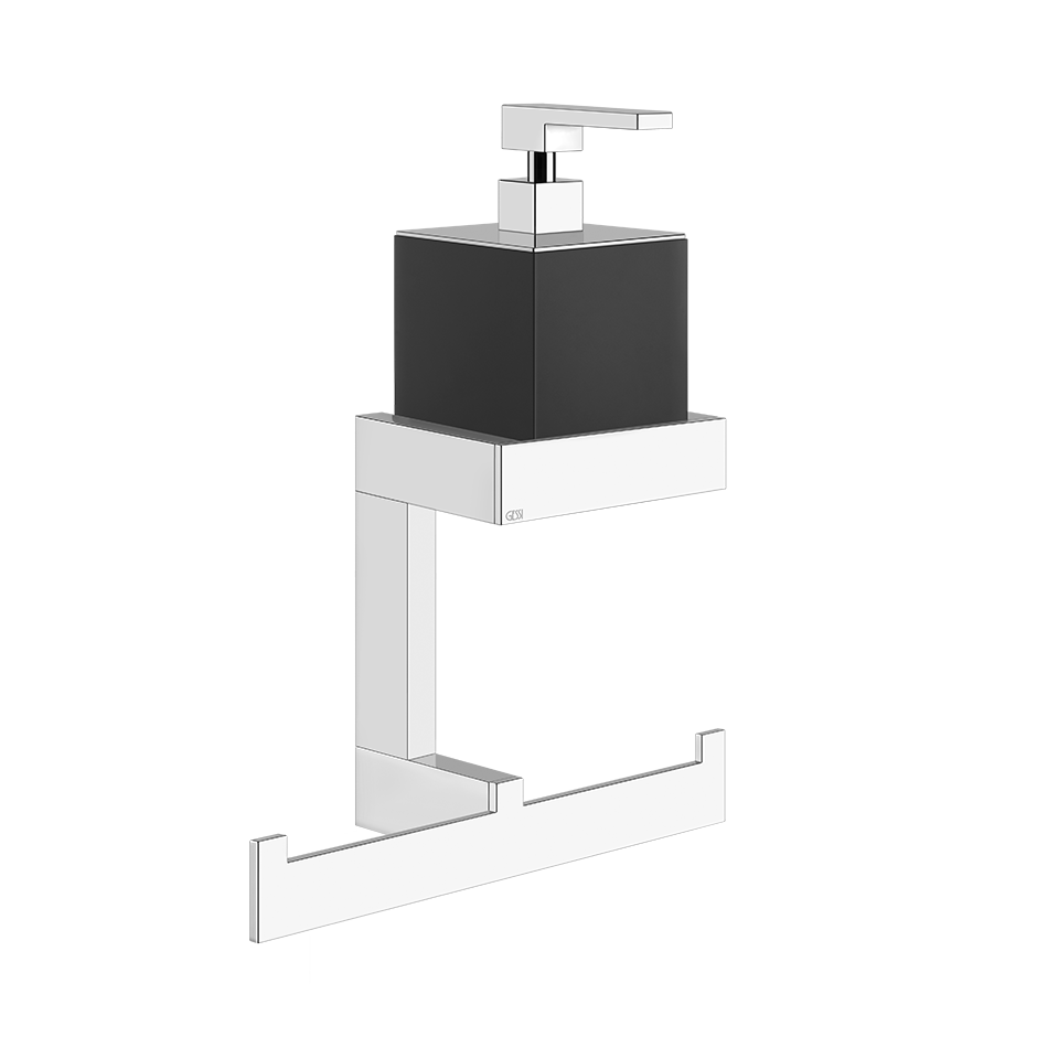 Вешалка с мыльным дозатором в комплекте Gessi Rettangolo 20880