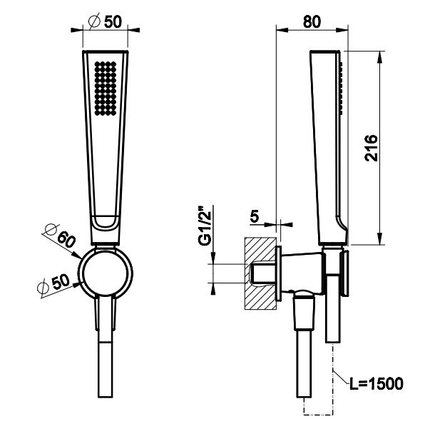 Душевой набор Gessi Shower Sets 45223 ФОТО