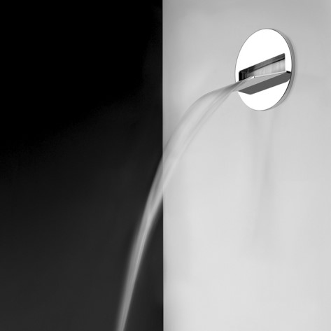 Круглый душевой каскадный излив Gessi Cascata 39892+39902