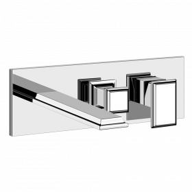 Смеситель для ванны и душа Gessi Eleganza 46136