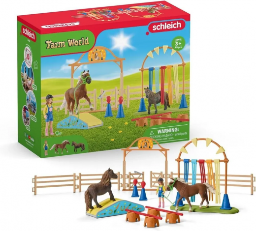 Schleich Farm World 42481 Набор для тренировки ловкости пони