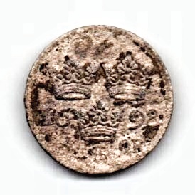 1 оре эре 1698 Карл XII Швеция Редкий год