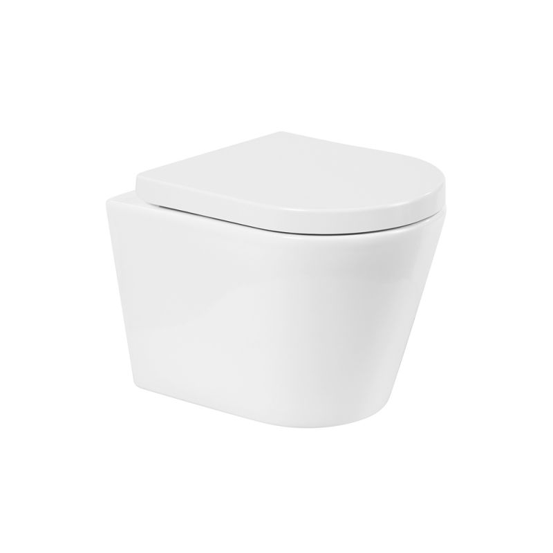 Унитаз подвесной безободковый BelBagno FLAY-R BB053CHR/BB865SC