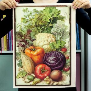 Саржа - Ткань купон "Фермерский рынок"- 35*50 см. limit
